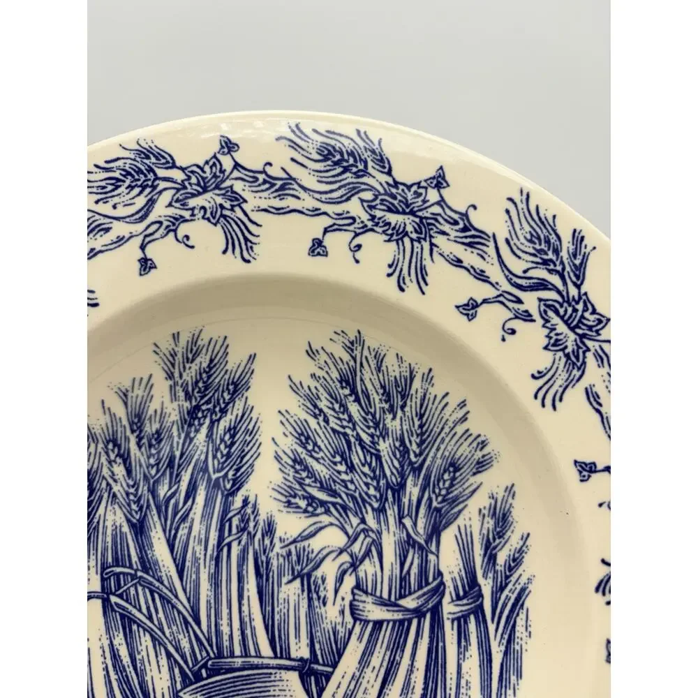One WILLIAMS SONOMA Blue Harvest Rimmed Bowls England EUC